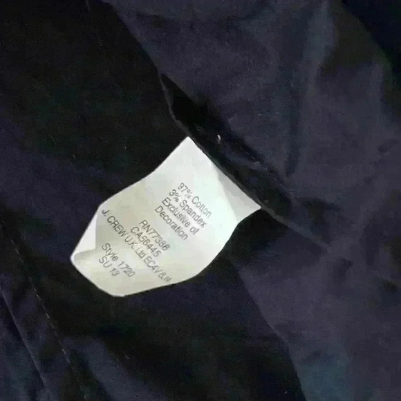 J. Crew Jeweled Collar Short Sleeve Button Shirt - Size 0 - Picture 5 of 8